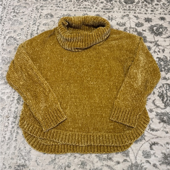 Jones New York Sweaters - Jones New York Mustard Cowl Neck Sweater